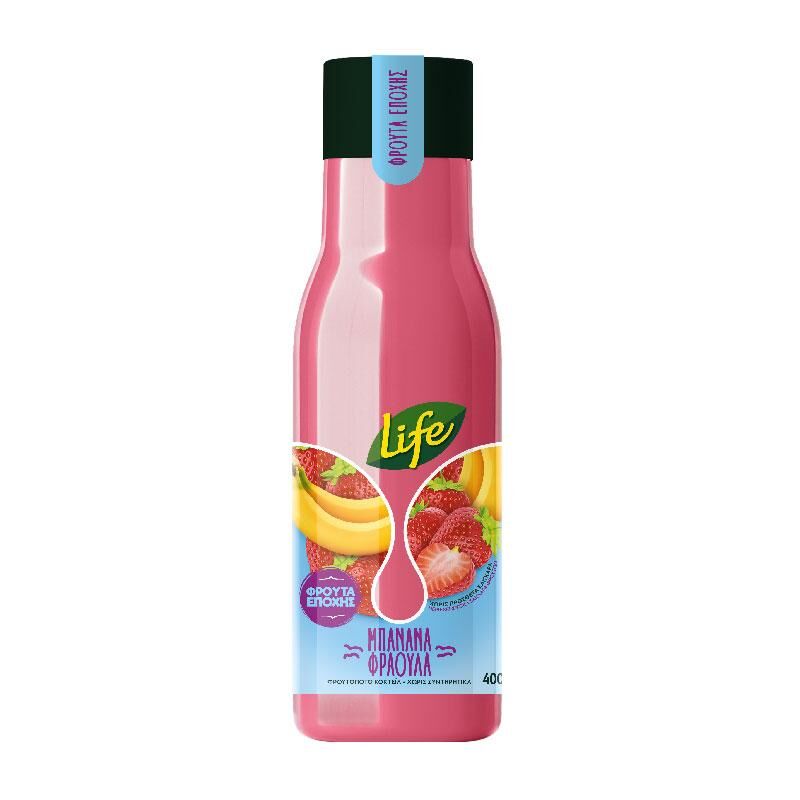 Χυμός Φράουλα, Μπανάνα Life Fresh 400 ml