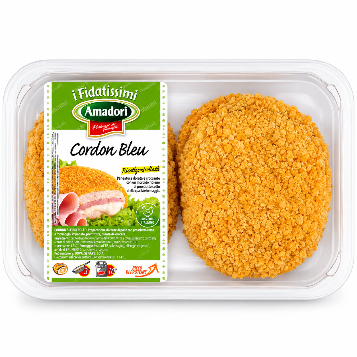 Γεμιστές Παναρισμένες Κοτολέτες Cordon Bleu (Amadori)