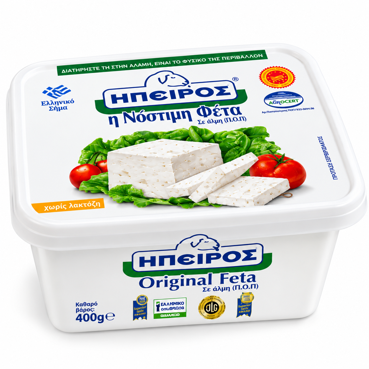 Φέτα Π.Ο.Π. Ήπειρος σε Άλμη 400g
