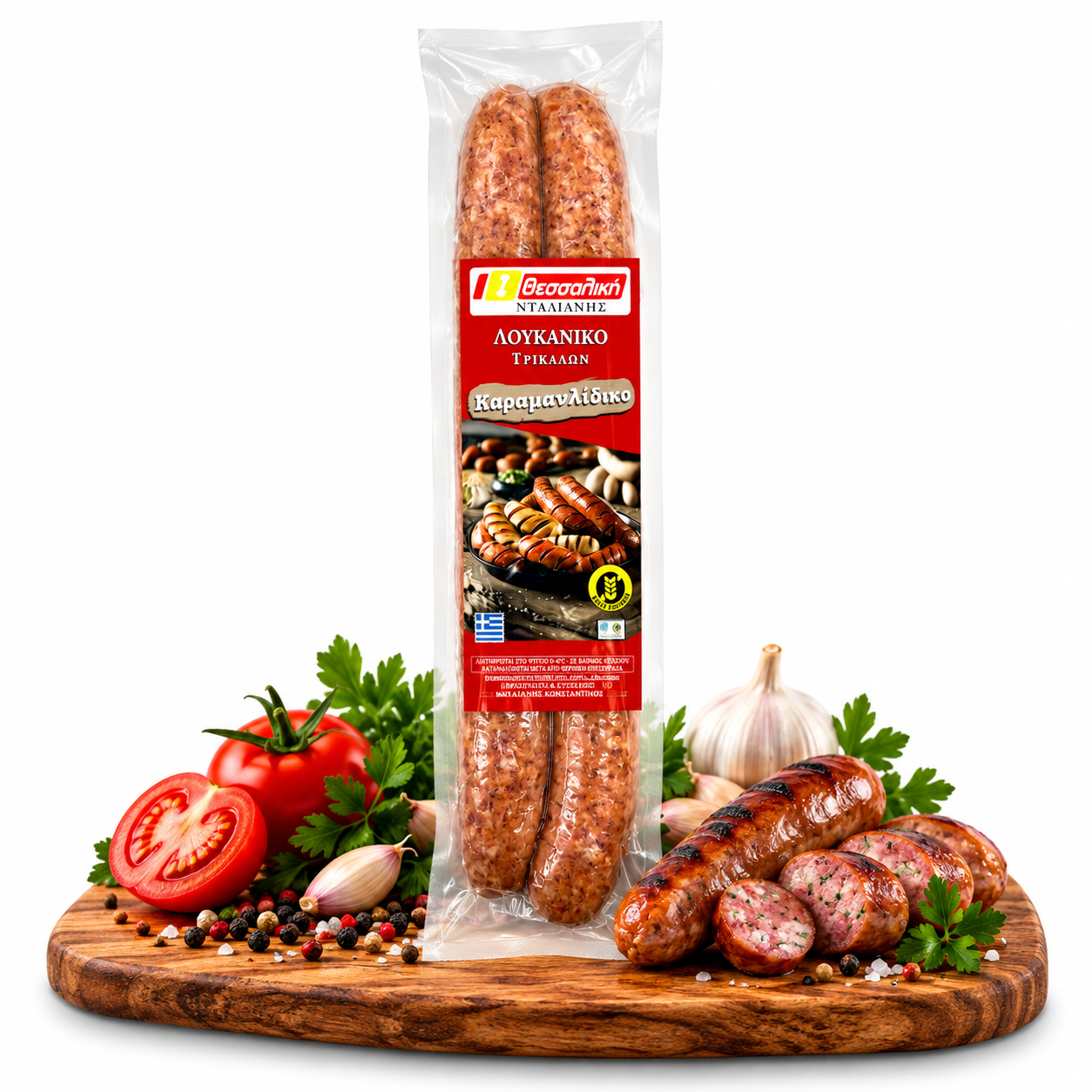 Λουκάνικο Καραμανλίδικο Θεσσαλική 400g.